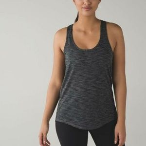 Heathered black 105 F singlet